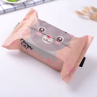 1pcs funny cute cartoon back hanging container napkin bag car tissue holder case pouch tissue box covers holder box