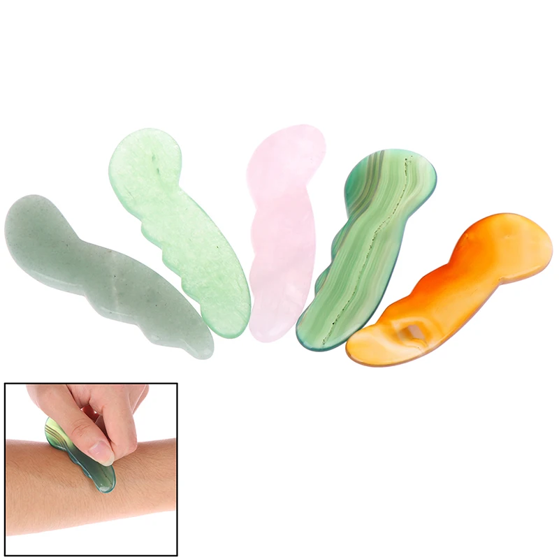 Нефритовая доска гуаша скребок из натурального камня инструменты для лечения