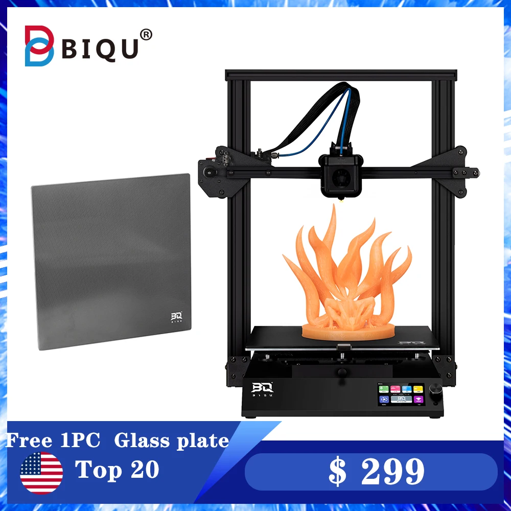 3D-принтер BIQU B1 SE PLUS 32-битная Улучшенная панель управления полностью