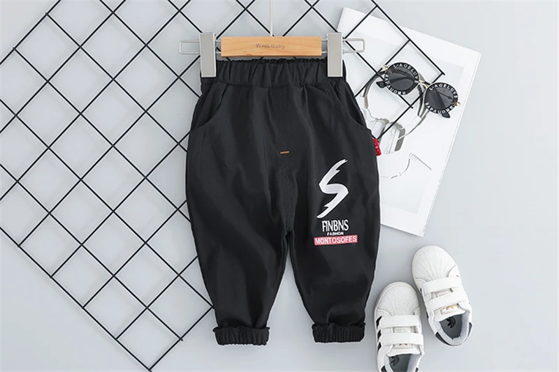 Комплект осенней одежды для маленьких мальчиков и девочек от HYLKIDHUOSE футболка с