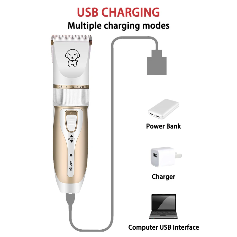 Электрическая машинка для стрижки домашних животных перезаряжаемый триммер