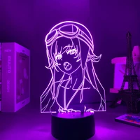 anime bakemonogatari shinobu oshino 3d lamp led night light for bedroom decor gift colorful nightlight