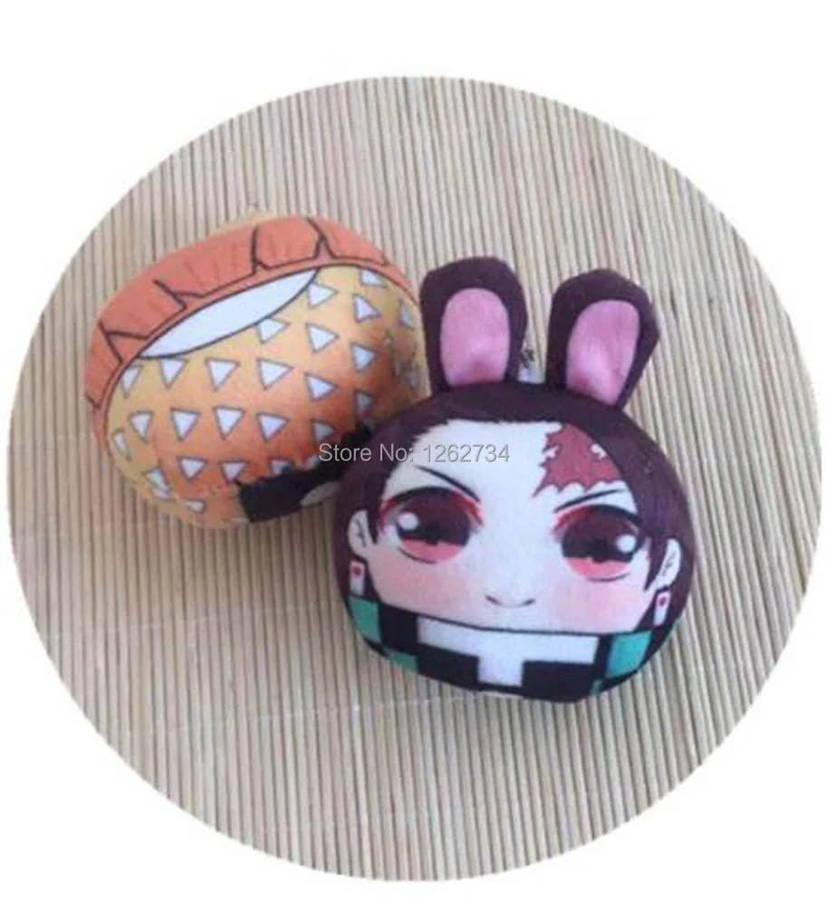 10 шт/партия демон убийца Kimetsu без Yaiba камадо Nezuko Tanjirou Hashibira Inosuke см плюшевый брелок