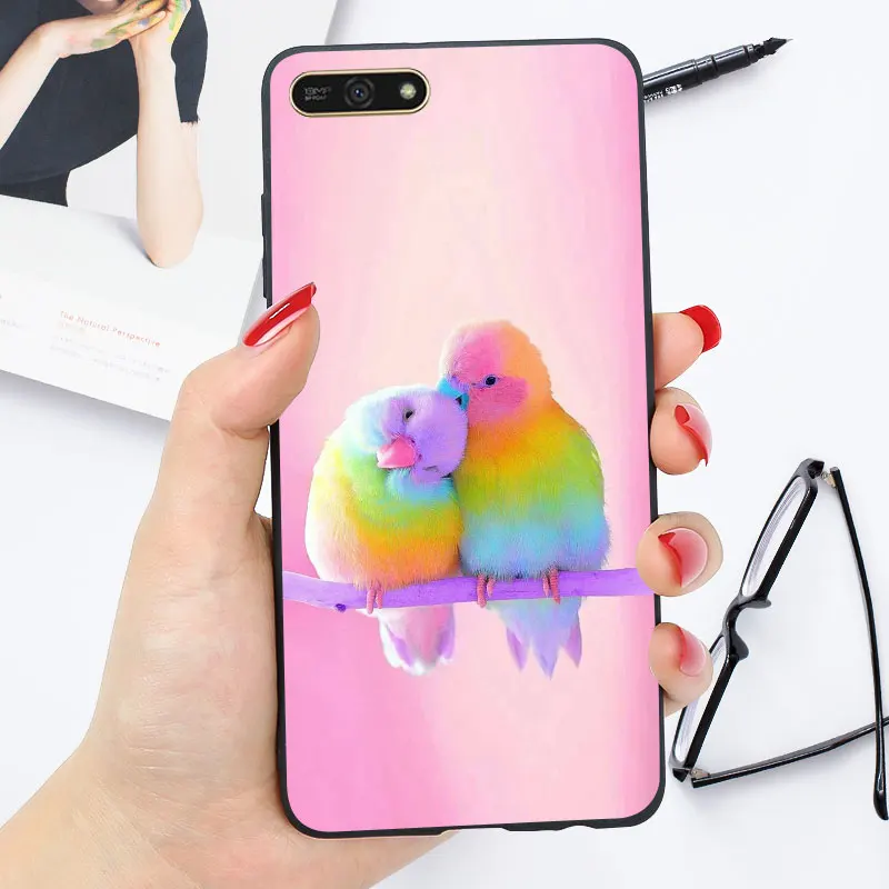 oo8 Яркий чехол huawei Y5 Y5 Y6 Prime Lite Y6 67 чехол Глянцевая задняя крышка для телефона Y5 чехол s - Цвет: oo8