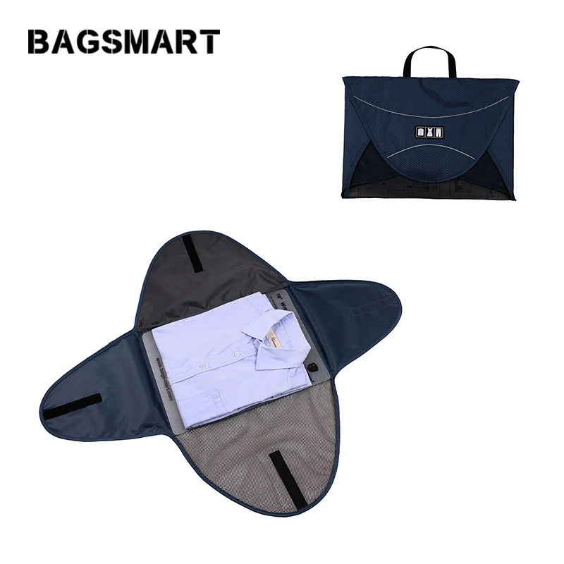 BAGSMART 17 ''дорожная сумка для одежды и рубашки нейлоновая черная хранения багажа