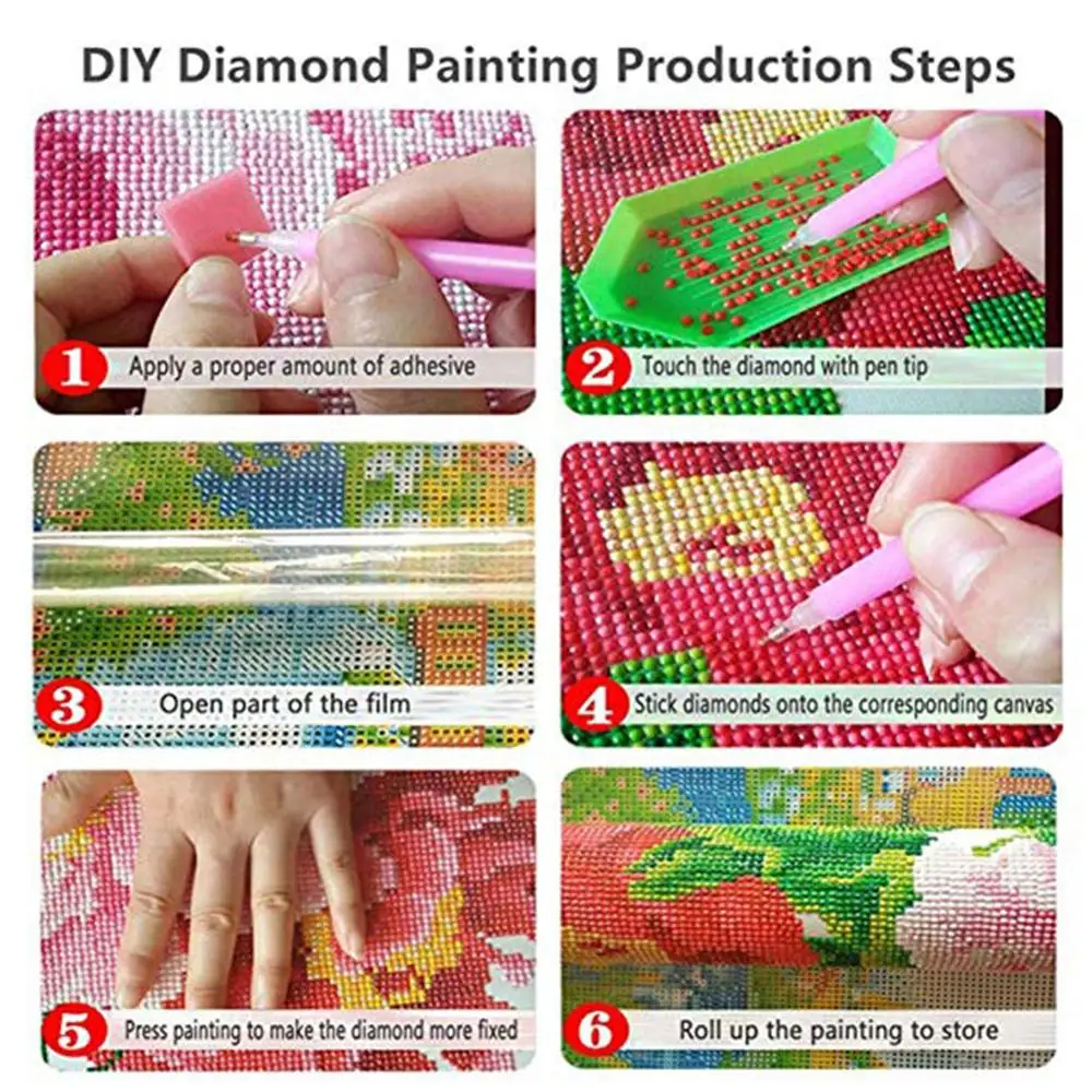 

5D Diamond Painting Tulip Paints by Numbers Frameless DIY Diamond Painting, 13.7"x17.7"