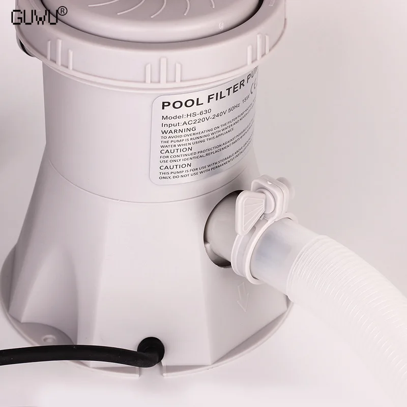 

220V Electric Swimming Pool Filter Pump Water Cleaning System Above Ground Pool Outdoor Pool Filtration Circulation Pump