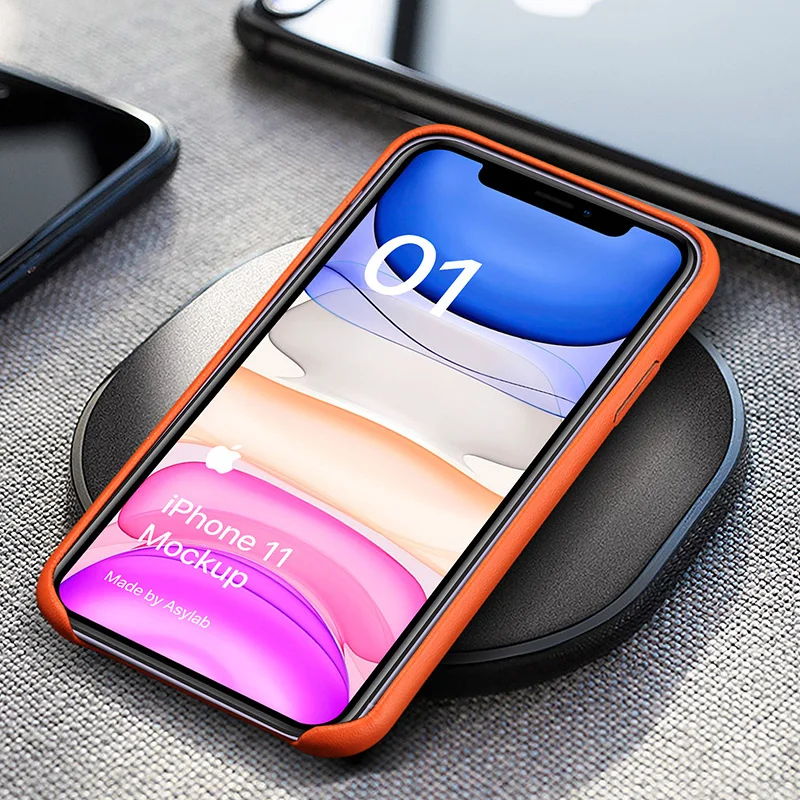 

Simple retro shockproof case for iPhone 12 Pro Max mini luxury leather phone protection