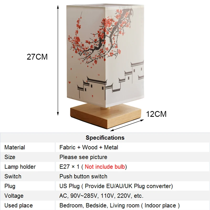 

Chinese Classic Table Lamps for Bedroom Bedside Lamp Living Room Lights Retro Vintage Led Desk Lamp E27 Hotel Bar Bed Room Decor