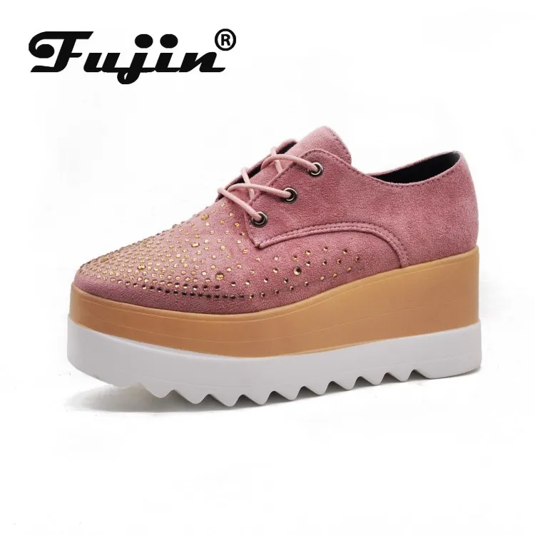 Fujin/Женская обувь на платформе Обувь плоской подошве танкетке для женщин