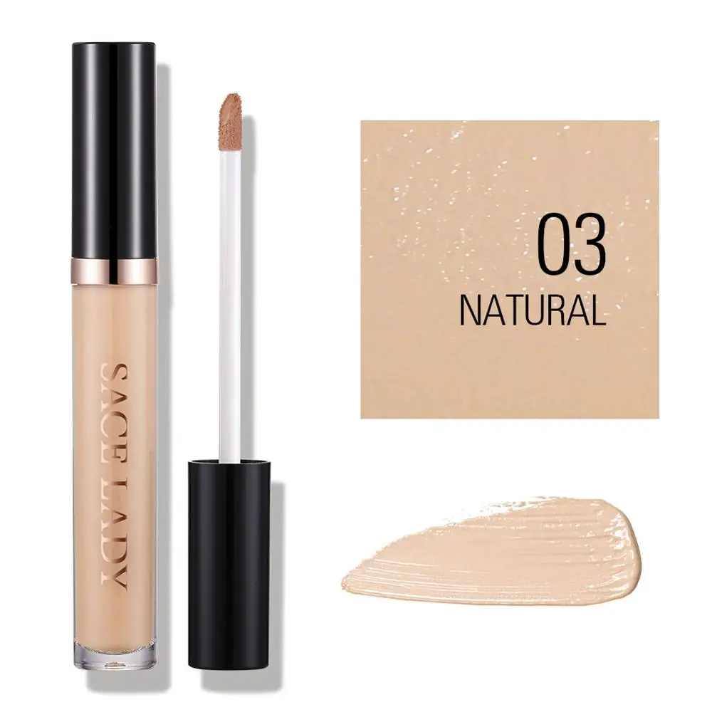 03 Natural SACE LADY Full Cover Pro консилер крем для макияжа лица корректор Жидкий Макияж база для глаз темные круги лица натуральная косметика - Цвет: 03 Natural