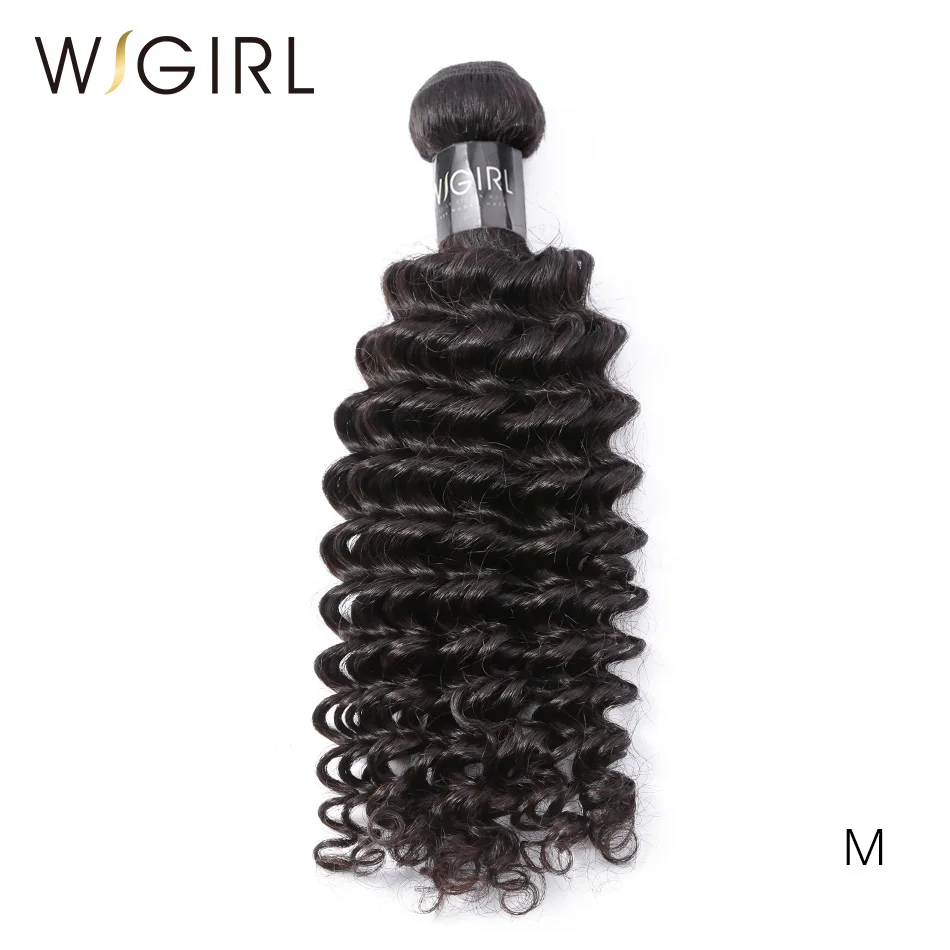 Wigirl волосы индийские девственные волосы глубокая волна необработанный натуральный цвет 8-28 30 дюймов Натуральные кудрявые пучки волос