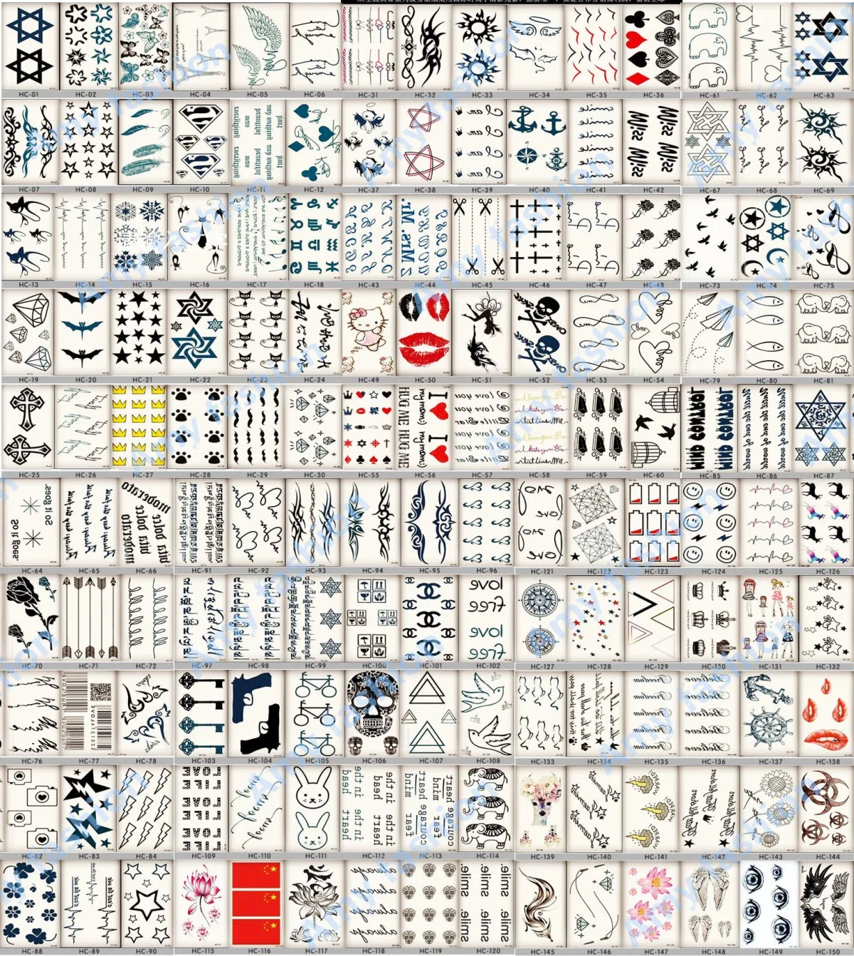 Водостойкие Временные татуировки-наклейки луна холм лес звезды черные маленькие