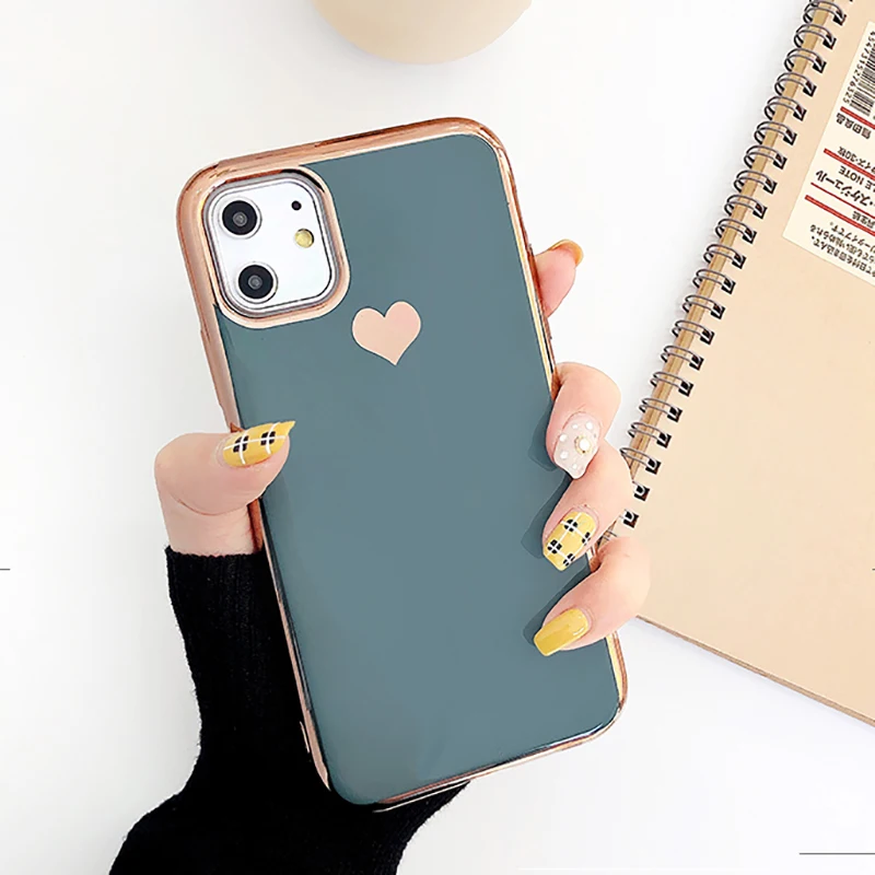 Роскошный чехол LOVECOM с сердечками для телефона iPhone 12 Mini 11Pro Max XR XS X 6 6S 7 8 Plus