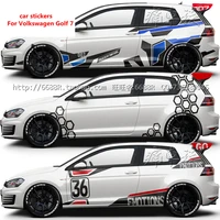 car stickers pull flower decoration for golf 7 appearance modification stickers