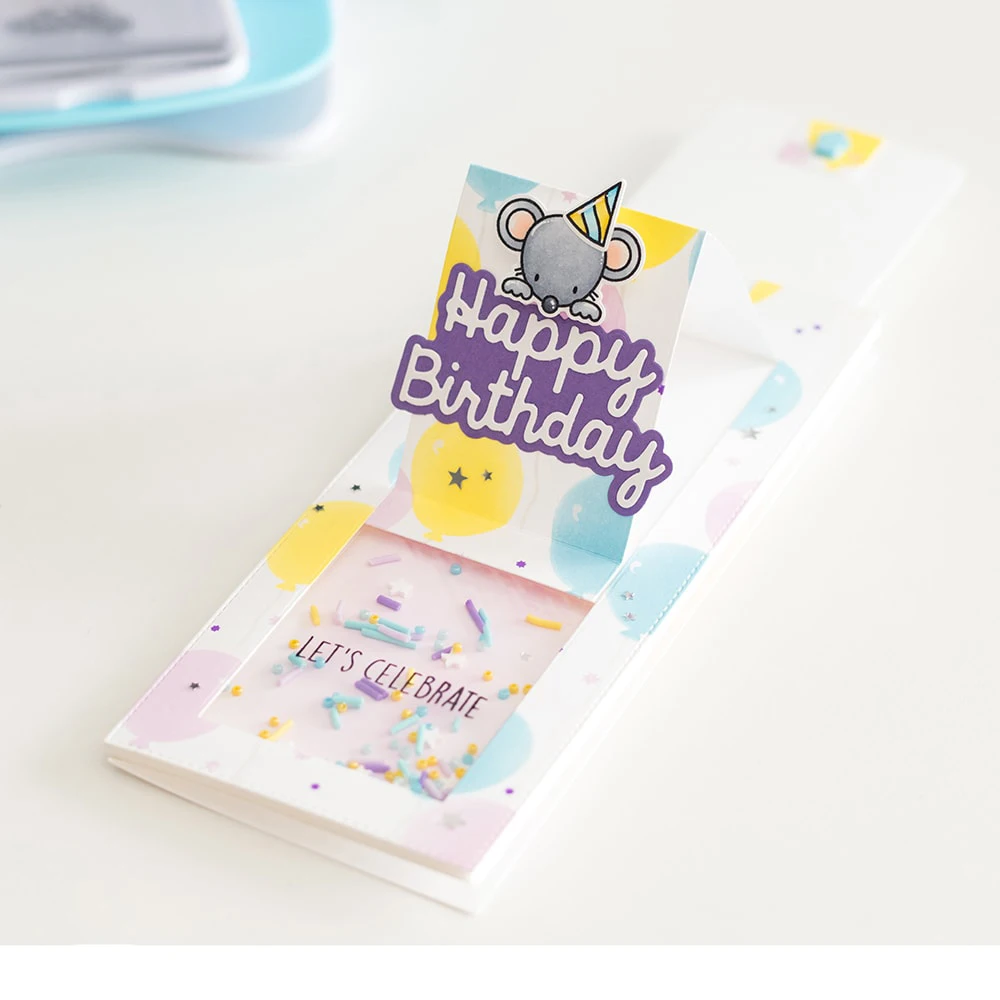 

Rectangle Slider Pop Up Dies Cutting Dies Scrapbook Dariy Decoration Stencil Embossing Template DIY Greeting Card Handmade