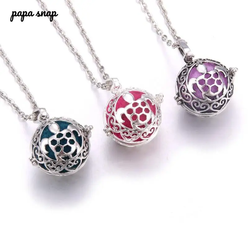 

Новые пустые медальоны для ароматерапии с рисунком черепахи, арома-диффузор, ожерелье с эфирными маслами