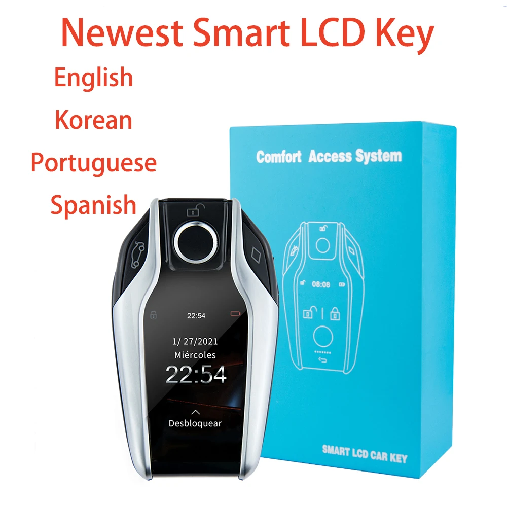 Корейский/Португальский/Испанский модифицированный бутик Smart Remote Car Key ЖК экран