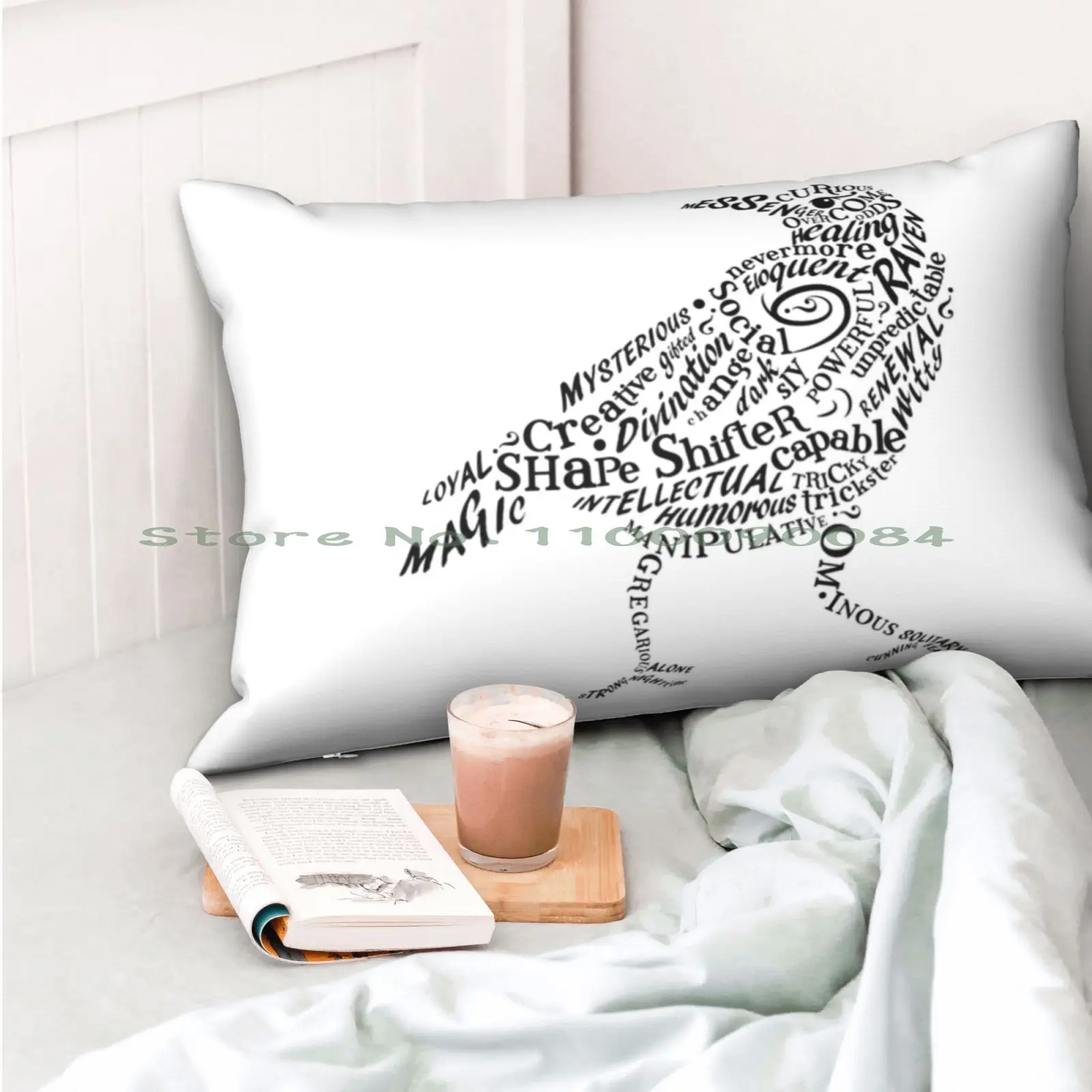 Подушка в виде животного Raven Spirit планшетофон 20x30 50*75 для дивана спальни слава еды