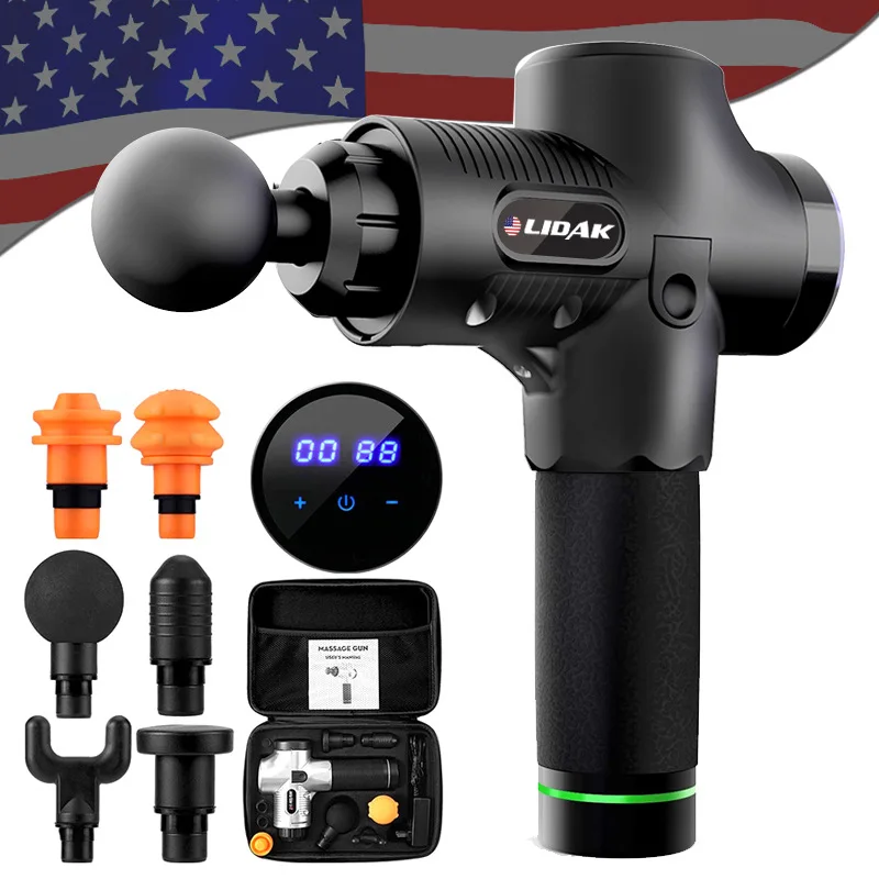 Массажный пистолет LIDAK массажер для мышц облегчение боли в мышцах релаксация