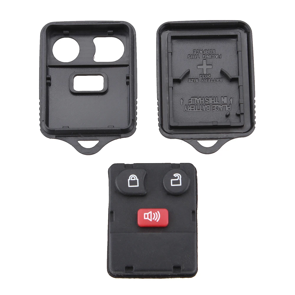 Черный чехол с 3 кнопками без ключа для автомобиля Ford удобные