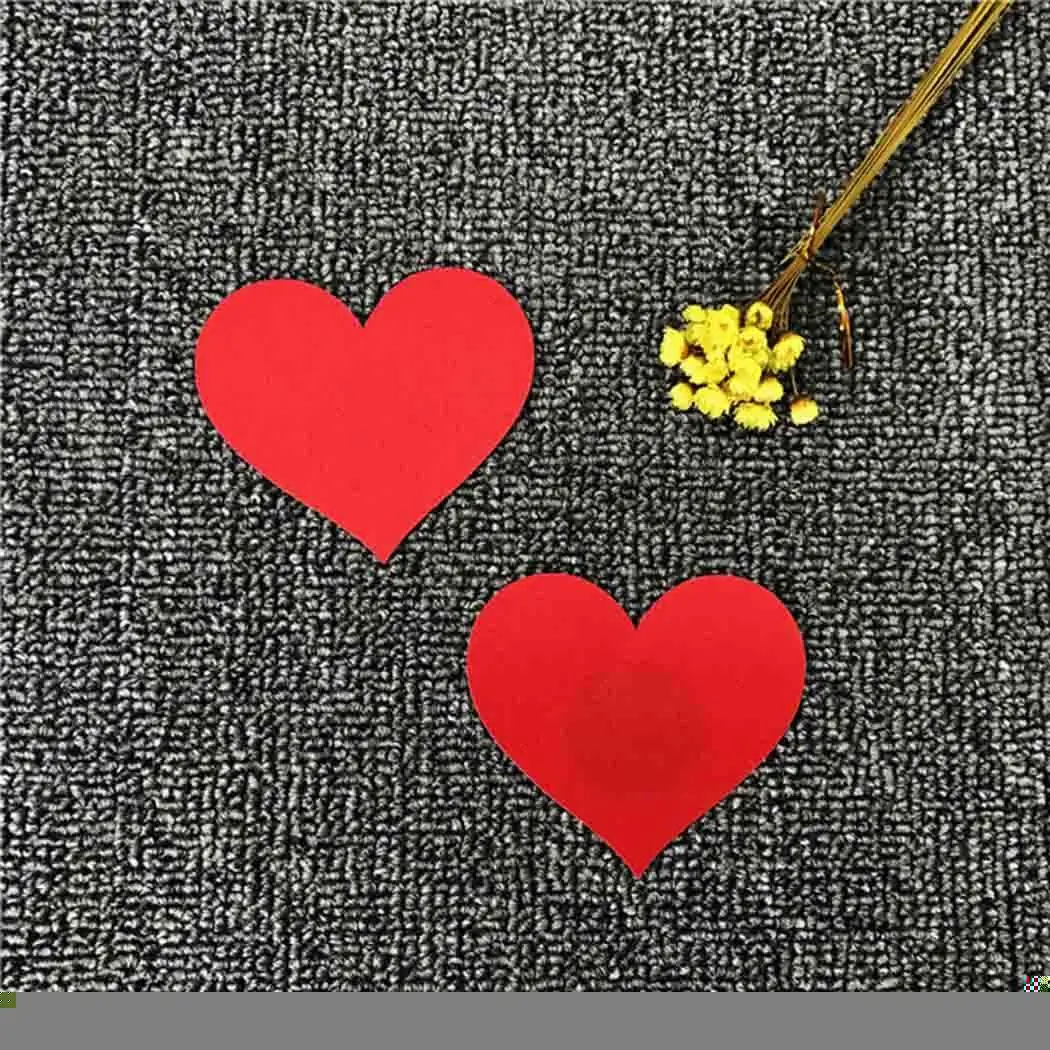 Наклейка на груди в форме сердца женское сексуальное белье одноразовые