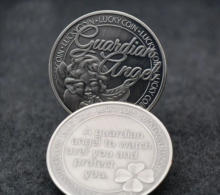 Хранитель Ангел Клевер счастливая памятная монета вызов Коллекционная