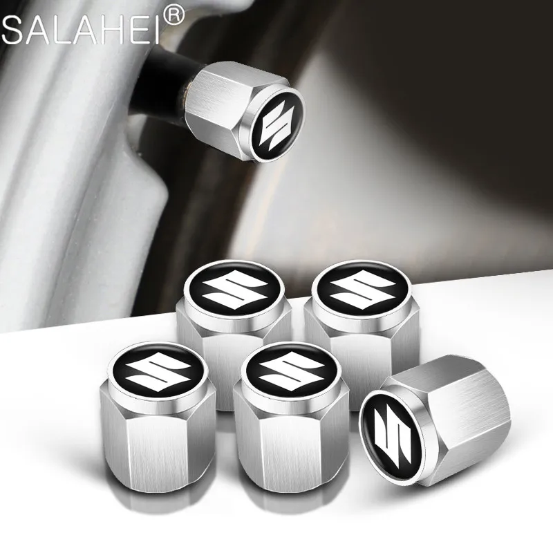 Колеса автомобиля воздушный клапан шин шапки на выносе руля для логотип Suzuki Jimny