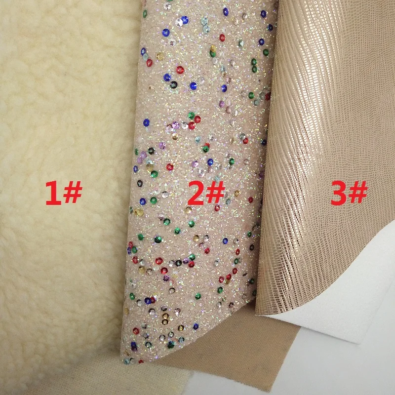 Смешанные цвета Глиттер Ткань Золото Тисненая Кожа Имитация Змеиный Мех Листы для Бантов A4 21x29CM Сияющий Минг XM958.