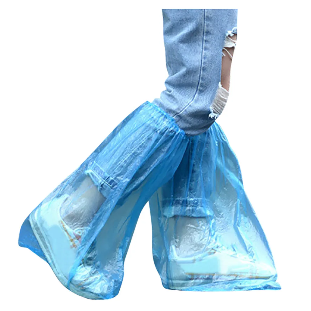 20 шт Пластиковые водонепроницаемые одноразовые бахилы дождливый день ковер пол