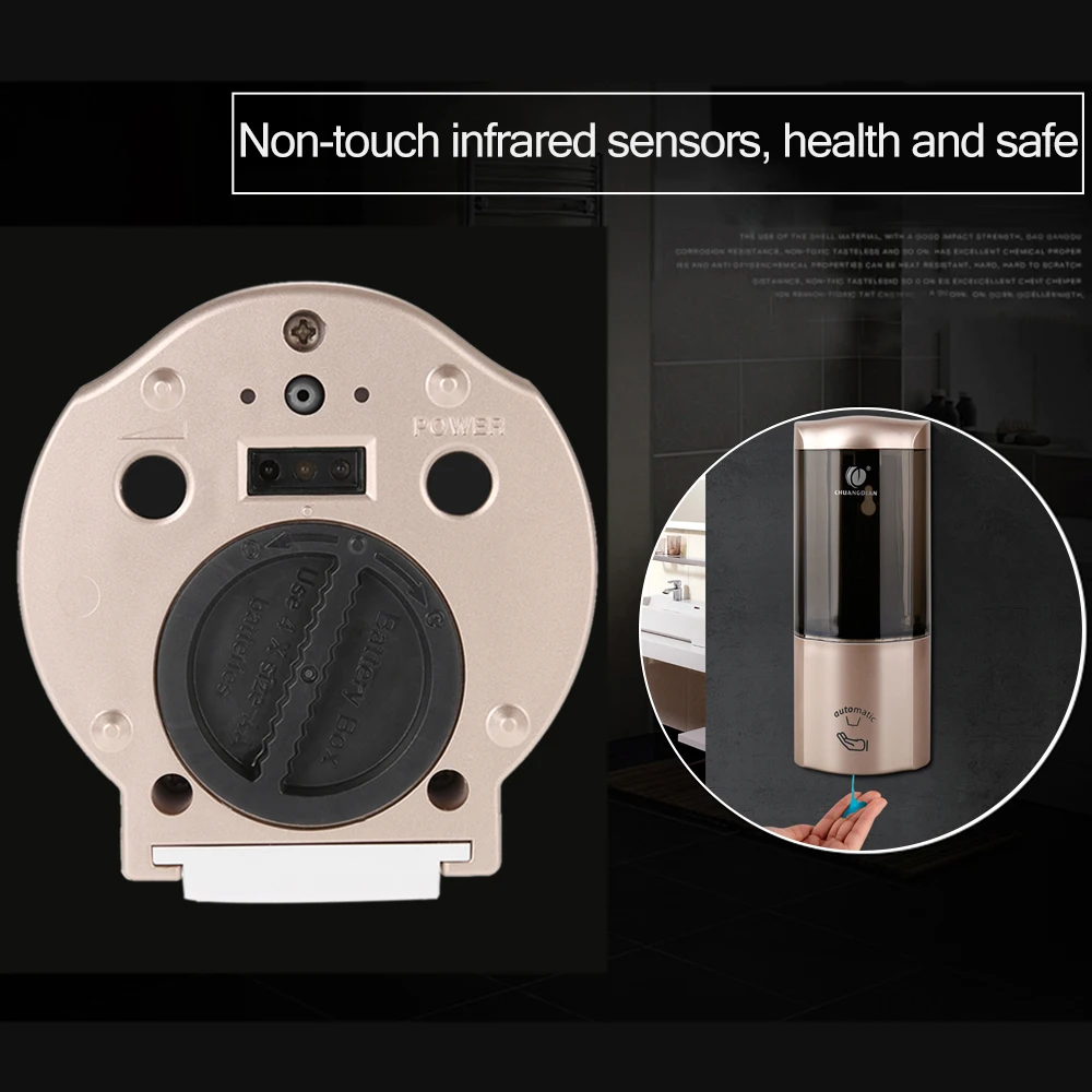 500 мл настенный одной бутылки автоматический дозатор для мыла с ИК Сенсор Шампунь