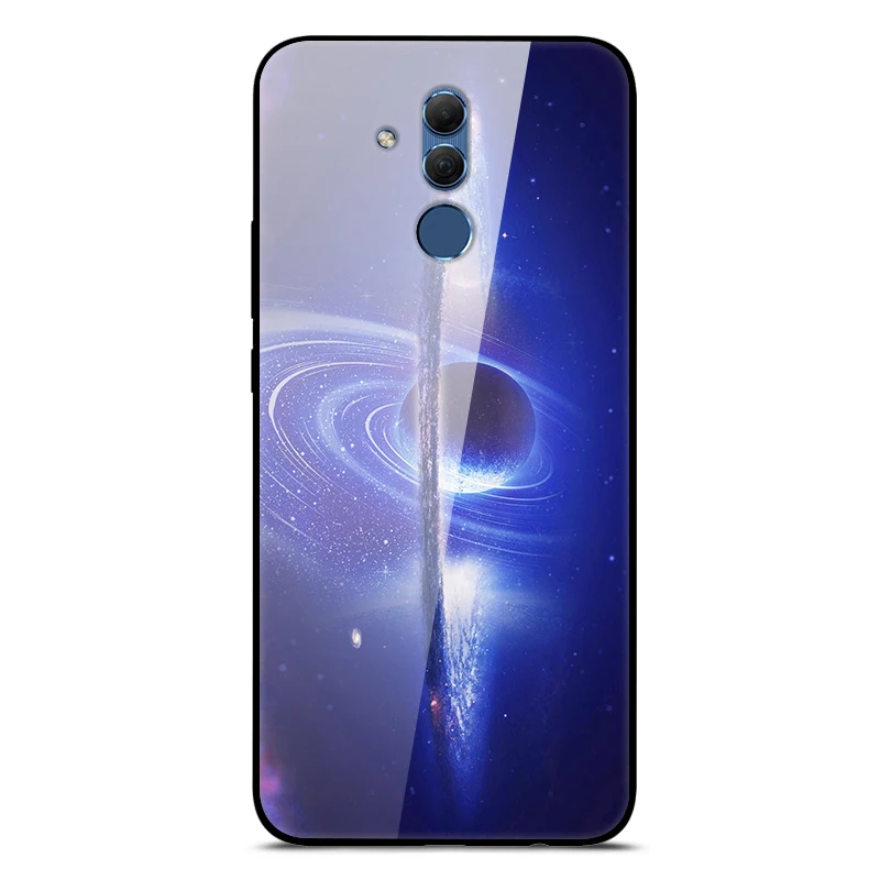 Mate 20 Lite чехол для huawei mate 20 Lite чехол s 6,3 силиконовый бампер из закаленного стекла+ Жесткая задняя крышка из поликарбоната чехол для телефона s Coque - Цвет: 53