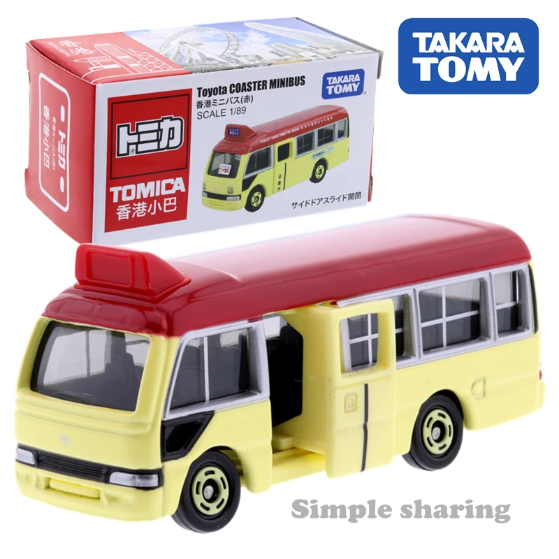 Toyota Coaster микроавтобус HONG KONG TAXI Макао такси Corolla Axio TAKARA TOMY TOMICA литая машина|Наземный