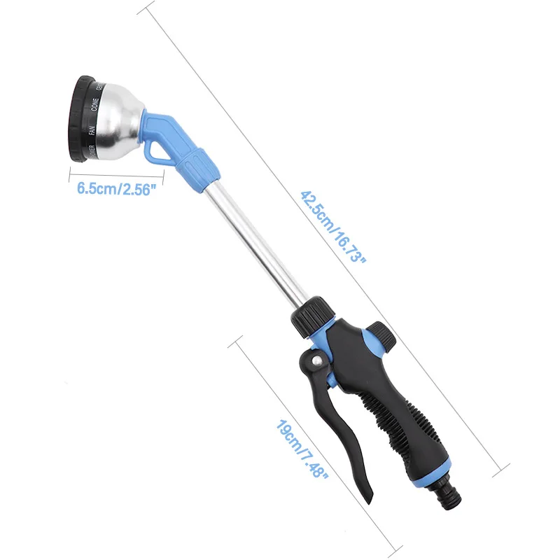 

Adjustable High Pressure Water Gun Garden Sprayer Long Handle Multifunctional High Pressure Car Washing Machine Watering Gun