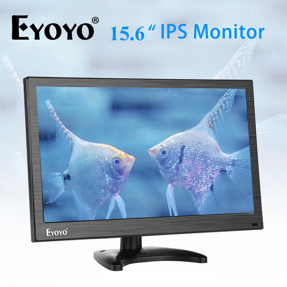 Eyoyo EM15Y 15 6 &quotFHD 1080P IPS монитор BNC HDMI TV компьютер дисплей ПК ЖК-экран с VGA AV для CC