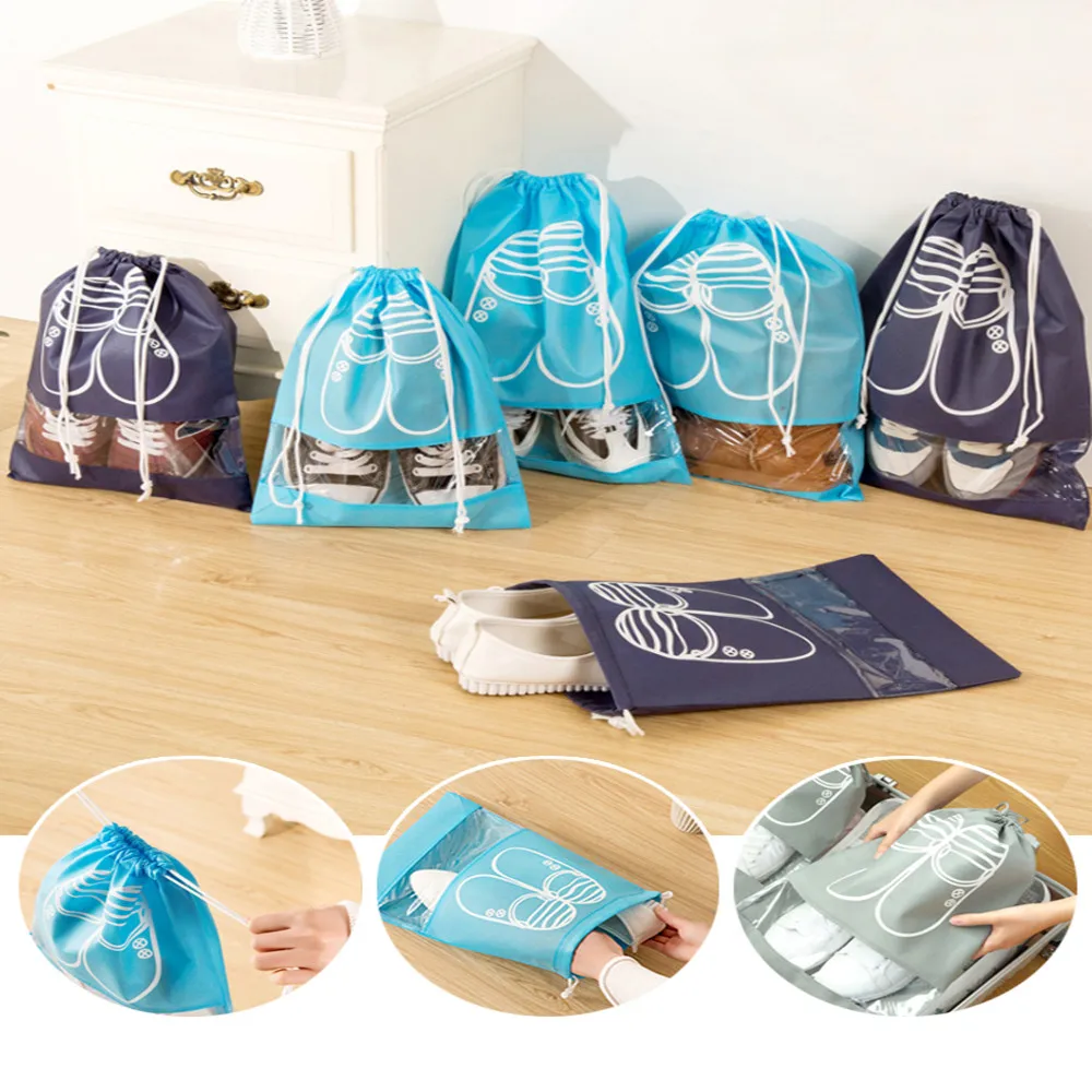 4 шт. Мешок для обуви Водонепроницаемый Портативный путешествия Функция