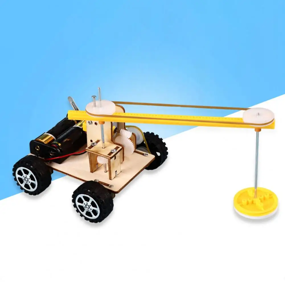 Experimental Car Toy DIY Multifunction Wood Science Learning Sweeping Robot Kit Model for Kids | Игрушки и хобби