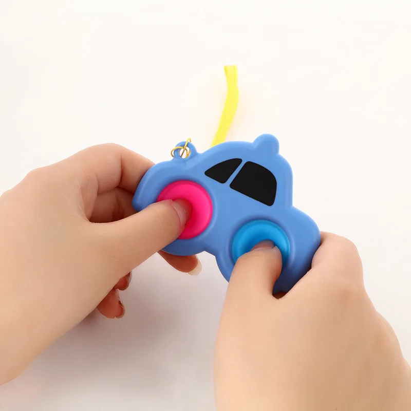 

Cartoon Push Bubbles fidget Toys Super Hero Children's Marvel Spider iron Man Press Pressure Venting Toy