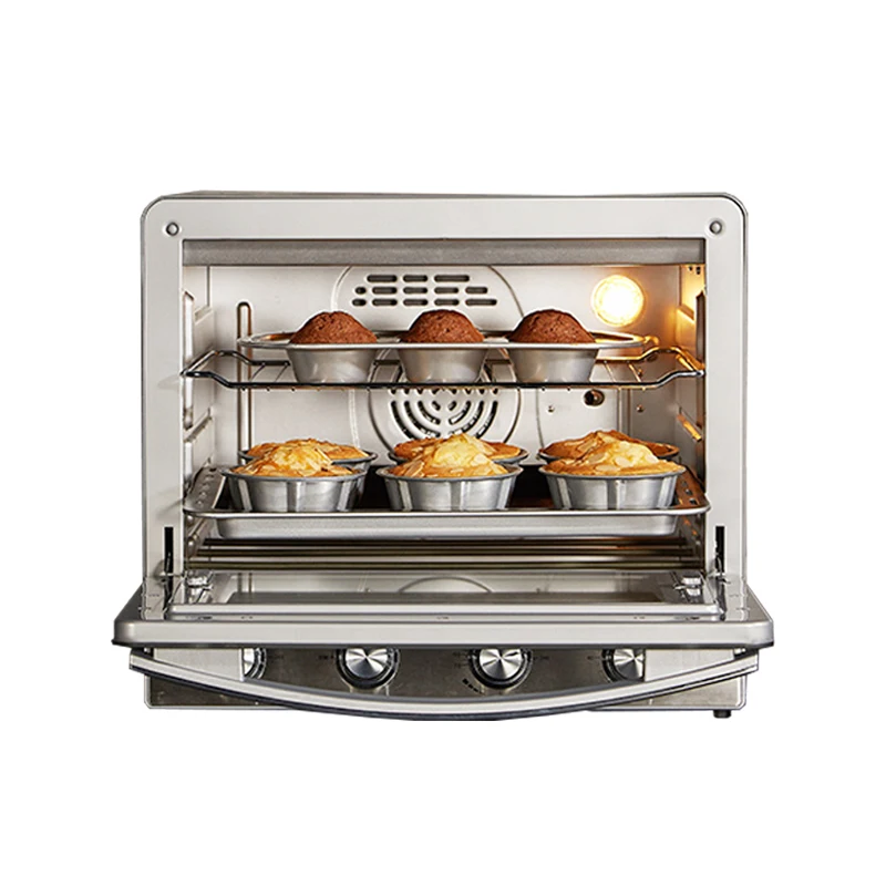 2000W Household Small Baking electric oven Vertical Multi-function oven 38L large capacity Commercial electric oven - Цвет: Серебристый