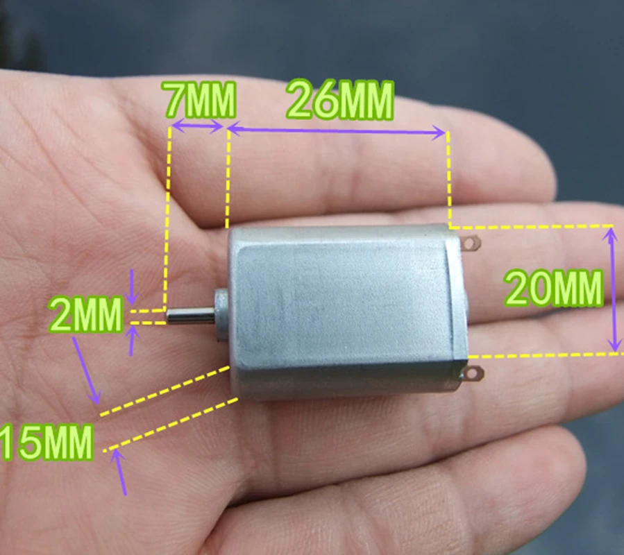 FK-131PH мотор-редуктор постоянного тока 3V 3,7 V 42000 об/мин ультра-высокой Скорость для Модель радиоуправляемого дрона автомобиль Лодка