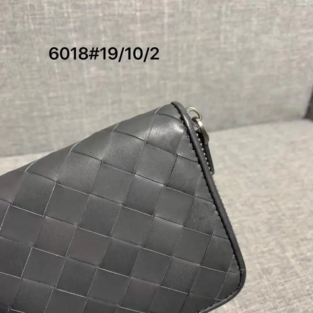 Зажим для кошелька мужской и женский стиль Плетеный вручную Длинный кошелек с