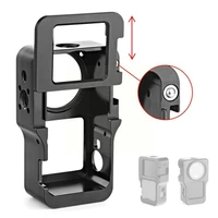 aluminum alloy protective case for dji action 2 metal frame cage for dji action 2 sports camera accessories uv lens filter p2v7