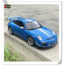 Bburago 1:18 Porsche 911 GT3 RS модель автомобиля из сплава Модель автомобиля Моделирование Украшение автомобиля коллекция Подарочная игрушка Литье под давлением модель игрушка для мальчиков
