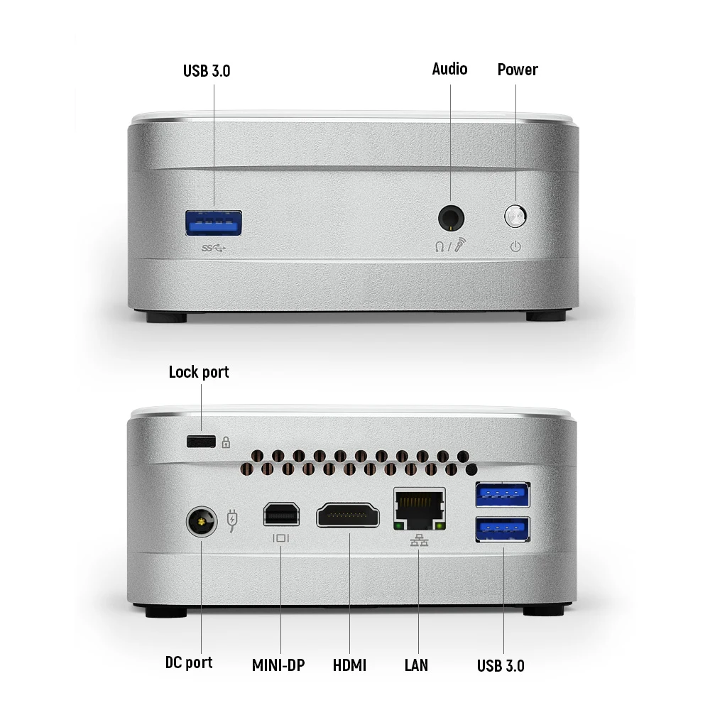 Мини-процессор Intel Core i5 7200U NUC V6 7-го поколения мини-ПК низкое энергопотребление 12 В
