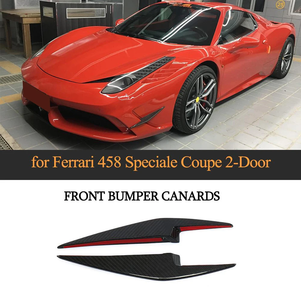 Высококачественный передний бампер разветвители Canards плавники для Ferrari 458 Speciale 2014