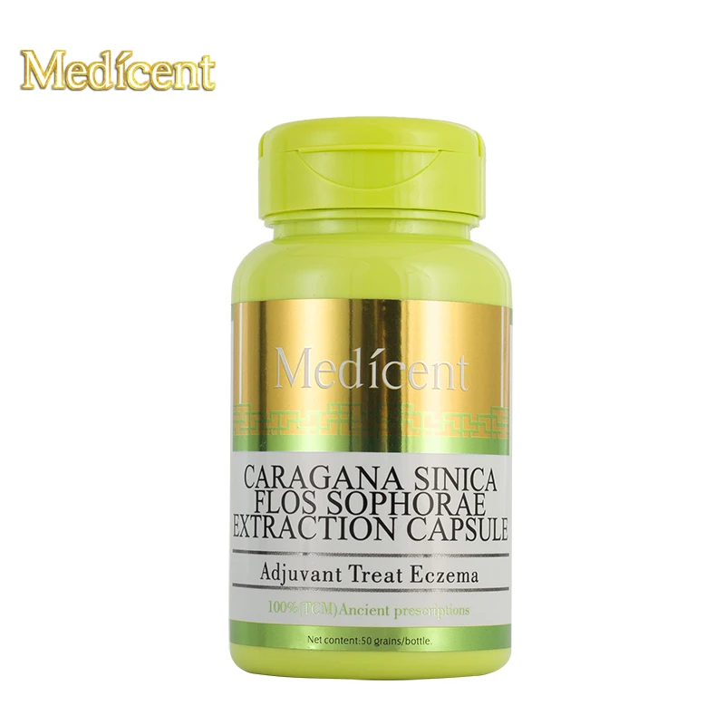 

Medicent Caragana Sinica Flos Sophorae Extraction Capsule, Adjuvant Treat Eczema, Cure Pustules, folliculitis, boils, 50pcs.