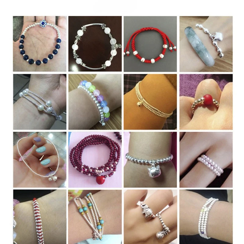 

100pcs Stainless Steel Spacer Beads 1.2mm-5mm Loose Big Hole Bead Bracelet Necklace Bead Accessories DIY Jewelry Making Material