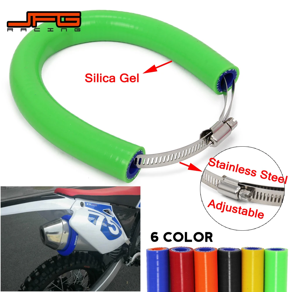 

Universal Motorcycle Accessories Exhaust Protector Cover Guard Anti-hot For KAWASAKI KX250 KX500 XK250F XK450F KLX450R KXF KX