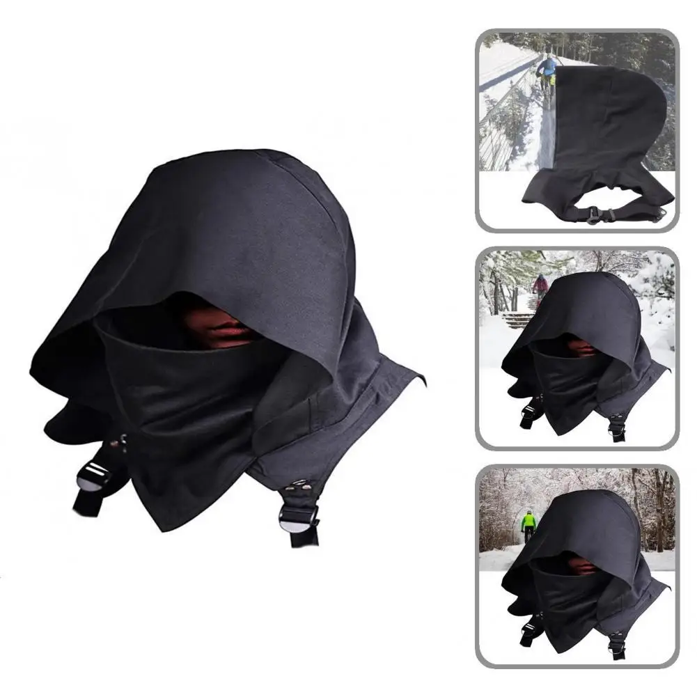 

Cold-proof Two Piece Set Headgear Neck Gaiter With Strap for Cycling