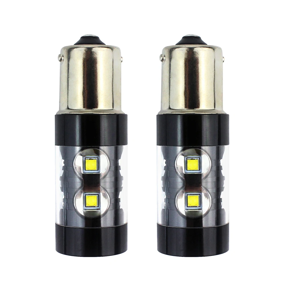 

Extremely Bright 50W High Power LED Turn Signal Lights 1156 White Color Light For All Cars